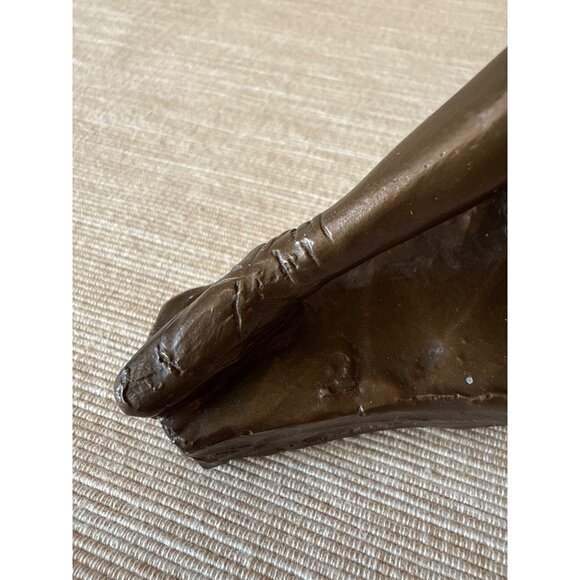 Seated Ballerina Figurine 1996 HP Signed Cold-Cast Bronze Finish – CG Mark - Picture 10 of 16